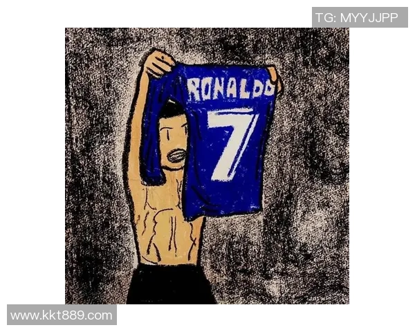 足球巨星C罗化身卡通角色绘画展现他的传奇魅力与风采